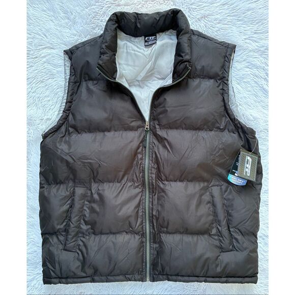 NWT Men’s SZ XL FTP Feel The Power Black Feel Dry Comfort Puffer Vest - Picture 7 of 7